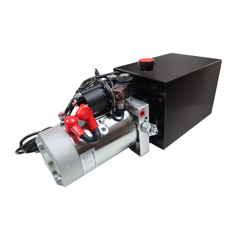 24V 8L 2.1cc/R Horizontal Double Acting Small Mini Electric Hydraulic Power Units for Lift Trucks Snowploughs