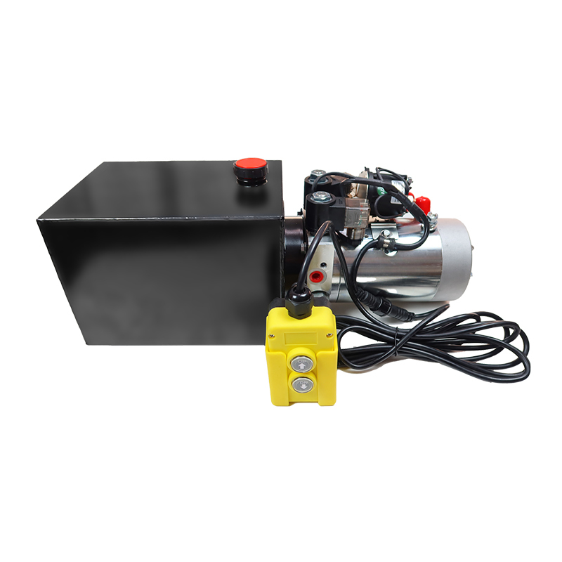 24V 8L 2.1cc/R Horizontal Double Acting Small Mini Electric Hydraulic Power Units for Lift Trucks Snowploughs