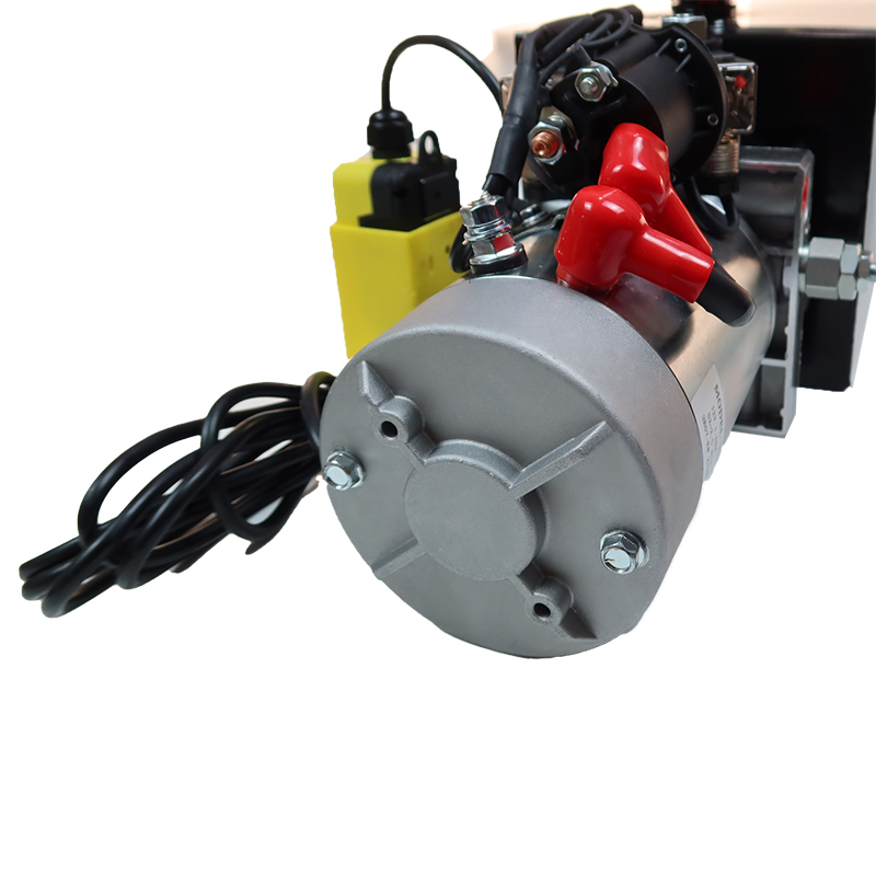 24V 8L 2.1cc/R Horizontal Double Acting Small Mini Electric Hydraulic Power Units for Lift Trucks Snowploughs