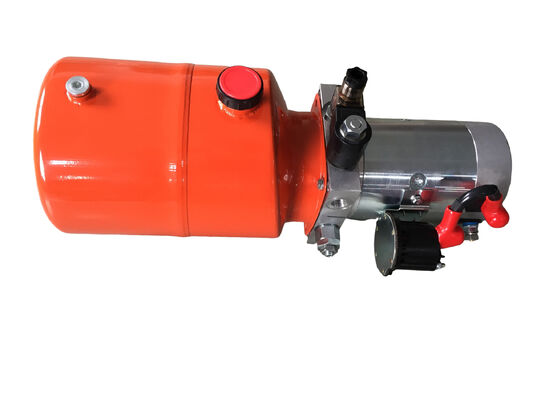 Unidad anaranjada de la energía hydráulica del acuerdo de DC del tanque de acero 6L para el remolque de la descarga